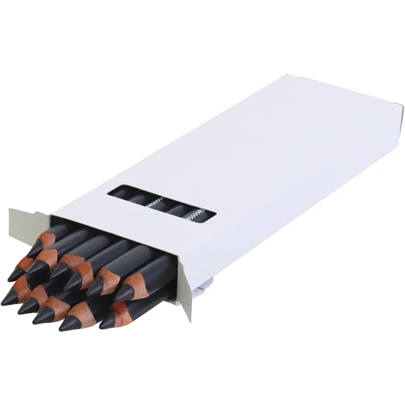 edu Jumbo Coloured Pencils, thickness 10 mm, lead 6,25 mm, black, 12 pc