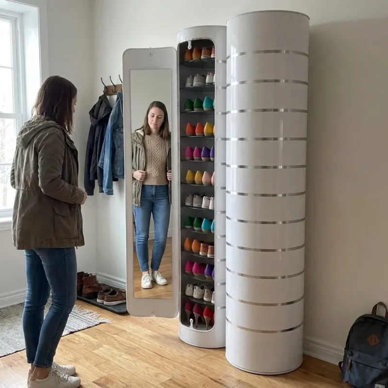 360 Rotating Smart Disinfection Shoe Rack