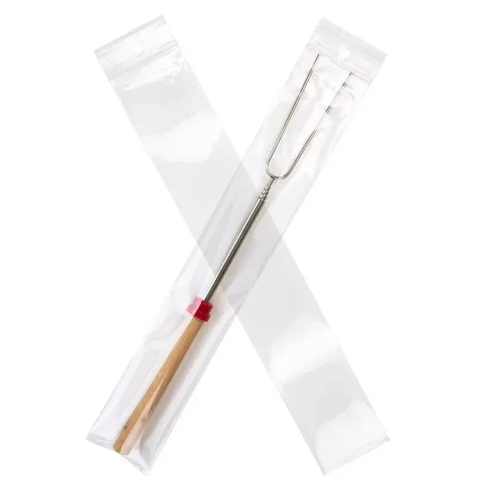 Grip Seal Bags with Hang hole 5x30.5cm Crystal Clear PP 100 micron