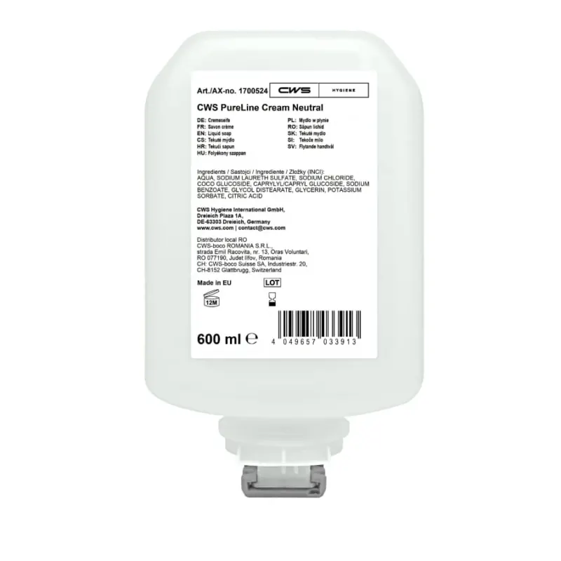 CWS PureLine Cream Neutral Seifencreme, 600 ml