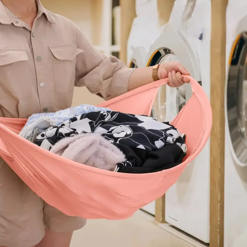 Collapsible Foldable Laundry Storage Basket Bag - Image 0