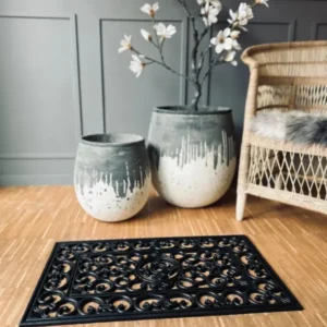 Dørmåtte - Firkantet ornament - VIAMAJA.DK