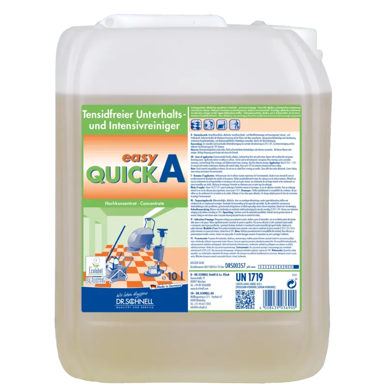 Dr. Schnell Easy Quick A Tensidfreier alkalischer Unterhaltsreiniger 10 Liter Kanister
