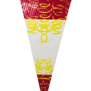 Conical bag 25x46cm 1 pound red/yellow (250 pcs)