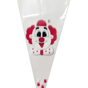 Conical bag 18x37cm 0.5 pounds Clown (250 pcs)
