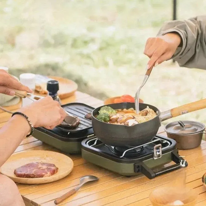 Dual Burner Portable Picnic Grill Stove - Image 0