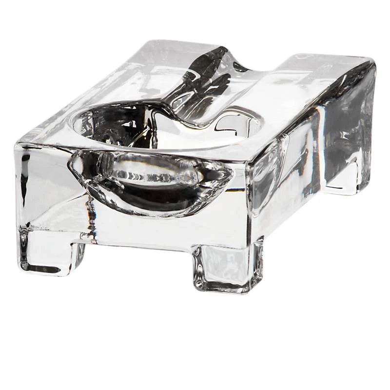 Zigarrenascher Casablanca 13x7cm, Transparent, aus Bleikristall