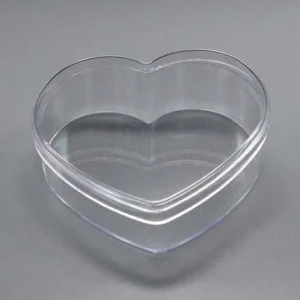 Plastic Transparent Heart 14cm