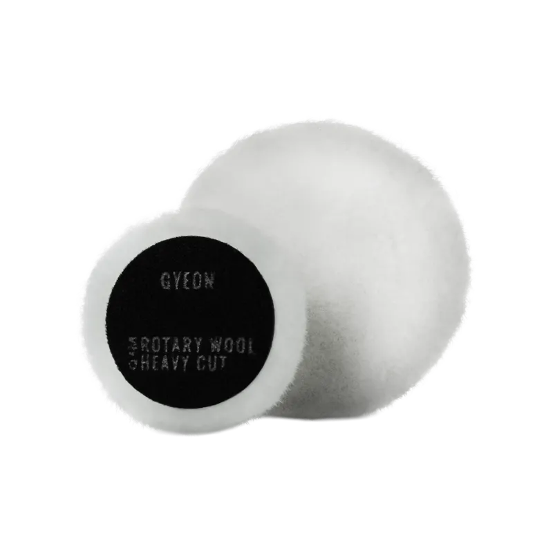GYEON Q²M Rotary Wool Heavy Cut — Polierpad / Lammfell (Weiß)