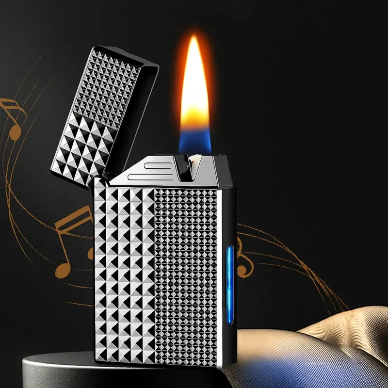 Smart Voice Command Hybrid Flame Metal Lighter - Image 0