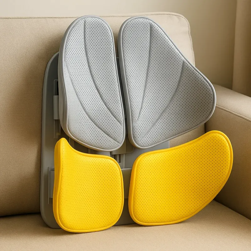 Adjustable Ergonomic Memory Foam Mesh Waist Relief Chair Cushion - Image 0