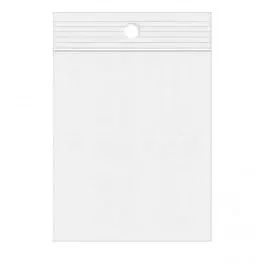 Grip Seal Bags with Hang hole 23x30.5cm PE 50 micron