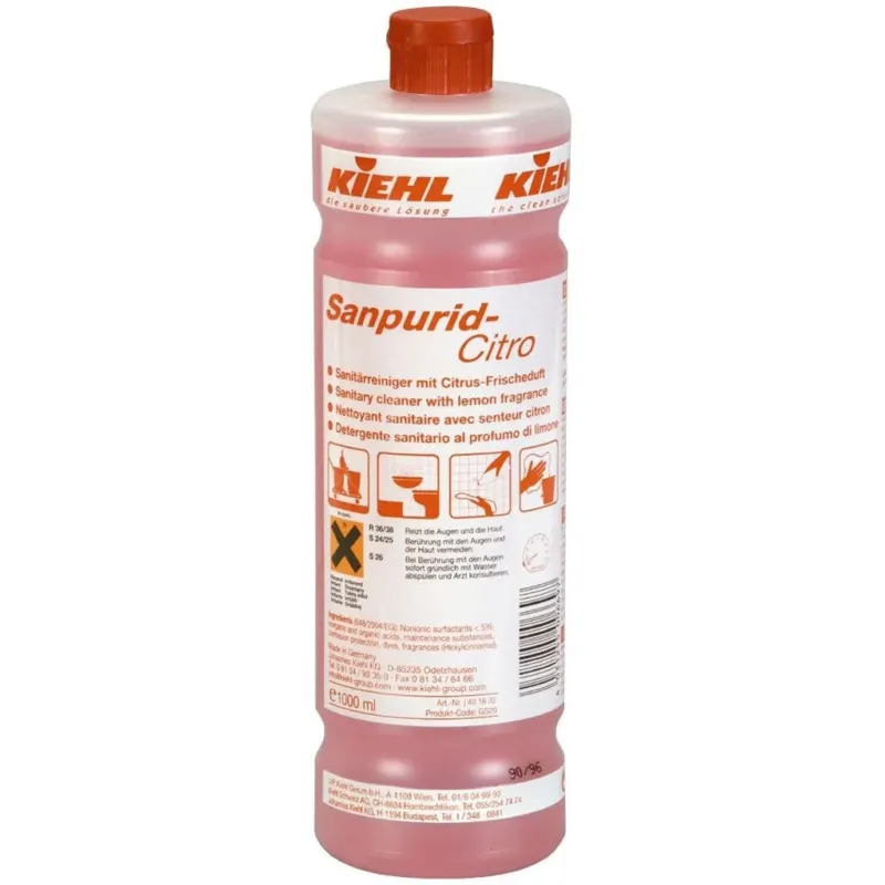Kiehl Sanpurid Citro Sanitärreiniger auf Säurebasis 1 Liter Flasche