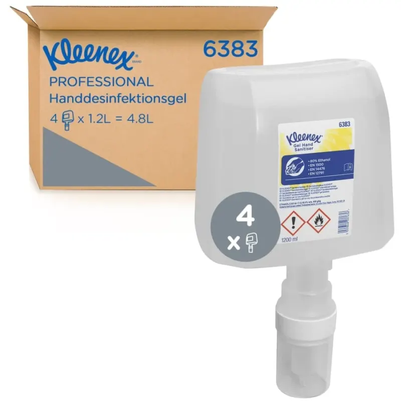 KLEENEX® Händedesinfektionsgel, parfümfrei, farblos