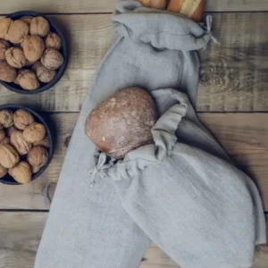 French Linen Bread Bag for Baguette Epic Linen