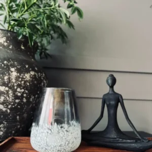 Lysestage til fyrfadslys - GLAS ART - VIAMAJA.DK