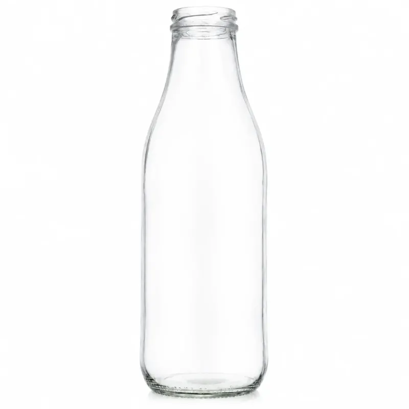 Milchflasche 1 Liter Weiß TO 48 - S