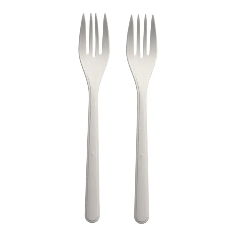 Papstar Gabel, Bio-PP, weiß 1 Karton (20 Packungen × 50 Stück)