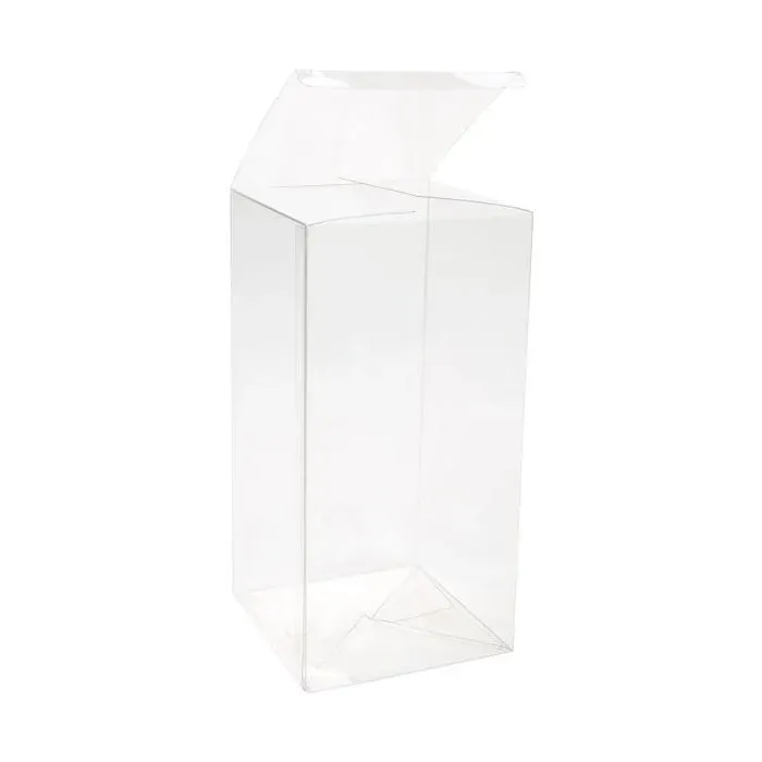 Plastic Gift Boxes 12.7x12.7x25.4cm with Autolock Bottom