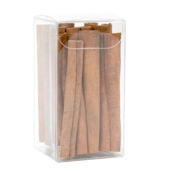 Plastic Gift Boxes 4.1x4.1x7.9cm Crystal Clear