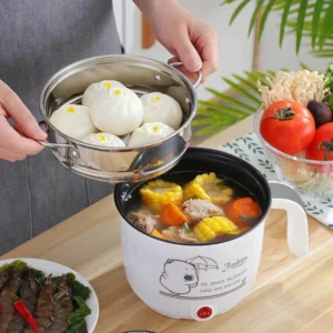 Mini Electric Double Layer Hot Pot Rice Cooker - Image 0