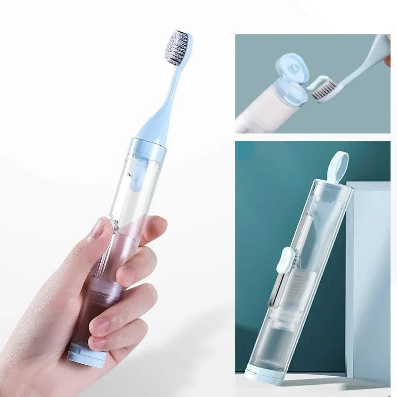 2in1 Portable Folding Travel Toothbrush Kit - Image 0