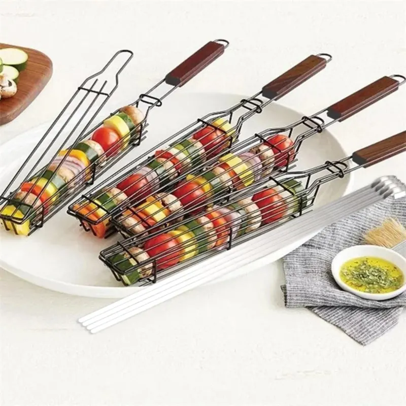Barbecue Grilling Kebabs Basket - Image 0