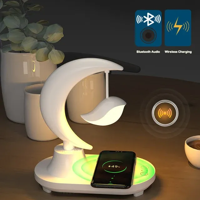 Moon Star Wireless Charging Night Lamp - Image 0