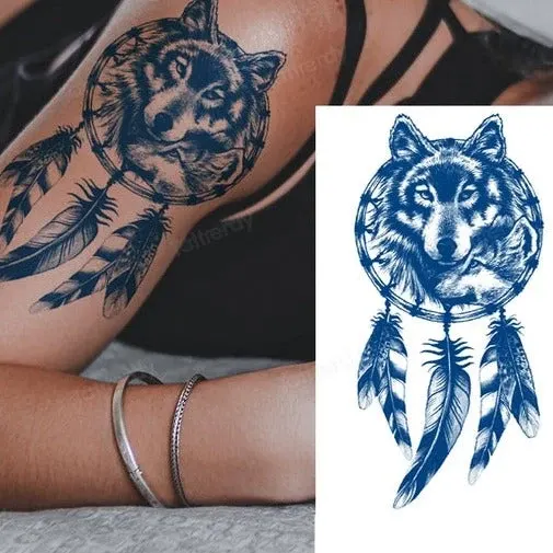 Dreamcatcher Animal Semi-Permanent Temporary Tattoo - Image 0