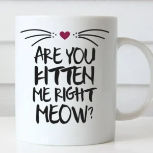 Are you kitten me right now Ceramic Mug - Image 0