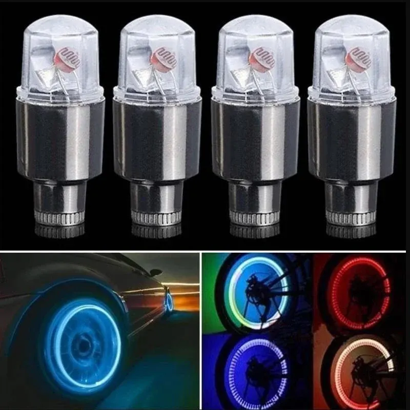 2pcs Car Bike Tire Valve Cap Lights - Image 0