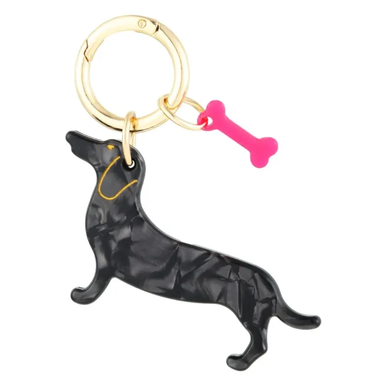 Schlüsselanhänger 'Puppy' schwarz