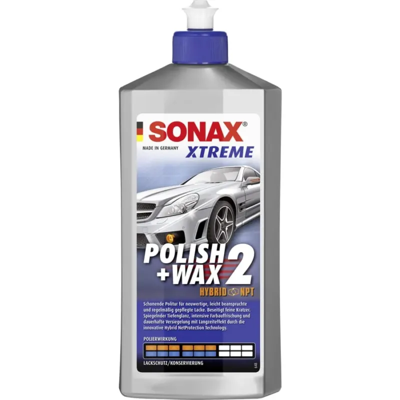SONAX Lack-Politur XTREME Polish + Wax 2 Hybrid NPT 500 ml Flasche