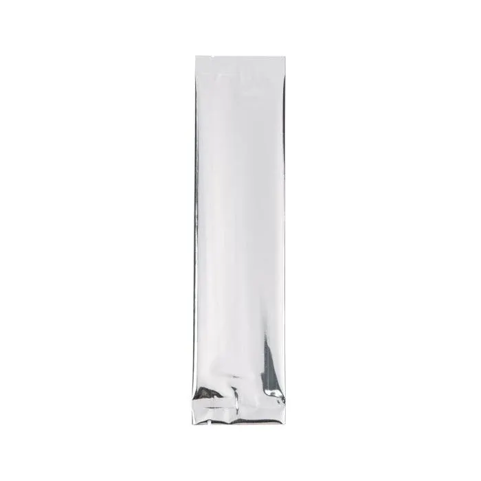 Plastic Bags Silver 5x20.3cm Metallised and Sealable