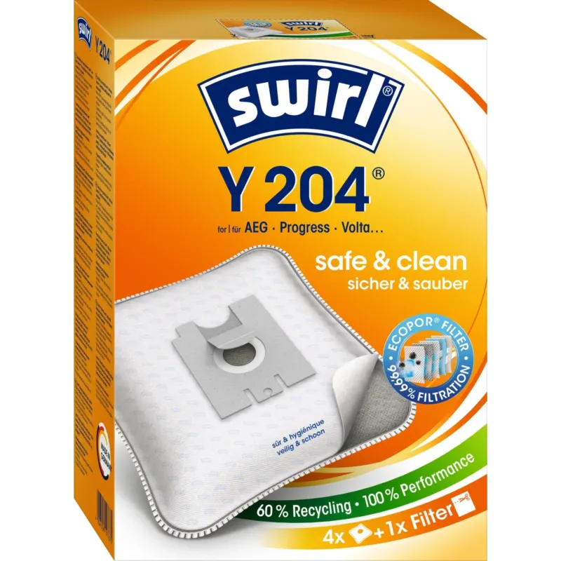 Swirl® Y 204 MicroPor® Plus Green Staubsaugerbeutel