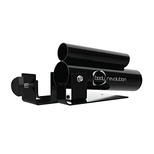 Schwarze T-Bar Row Landmine von Body Revolution, aus robustem Metall, mit glänzender Oberfläche und stabiler Halterung für effektives Training