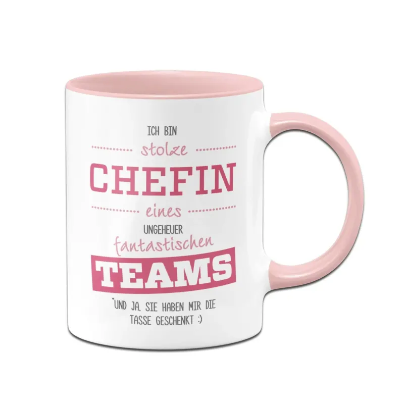 Bild: Tasse - Stolze Chefin eines fantastischen Teams.