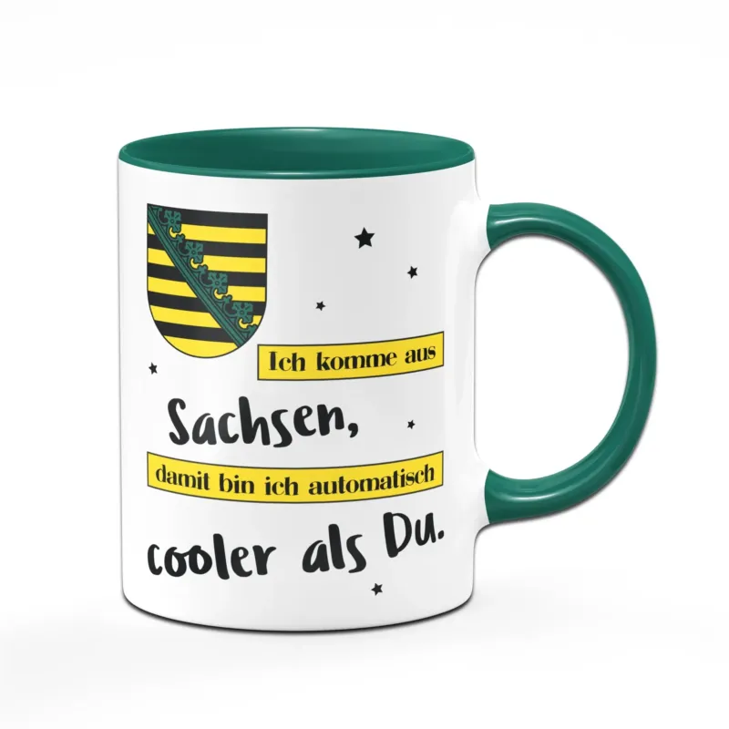 Bild: Tasse - Ich komme aus Sachsen - cooler Sachse.