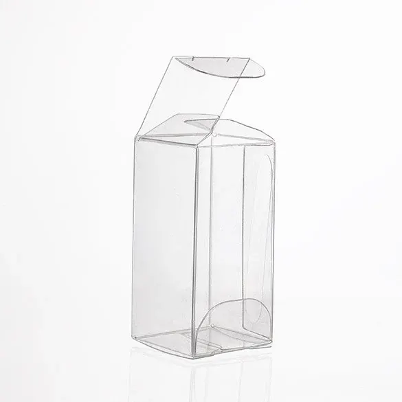 Plastic Gift Boxes 2.5x2.5x5.1cm Crystal Clear