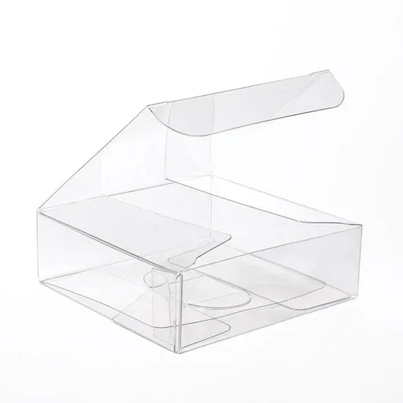 Plastic Gift Boxes 7.6x7.6x2.5cm Crystal Clear