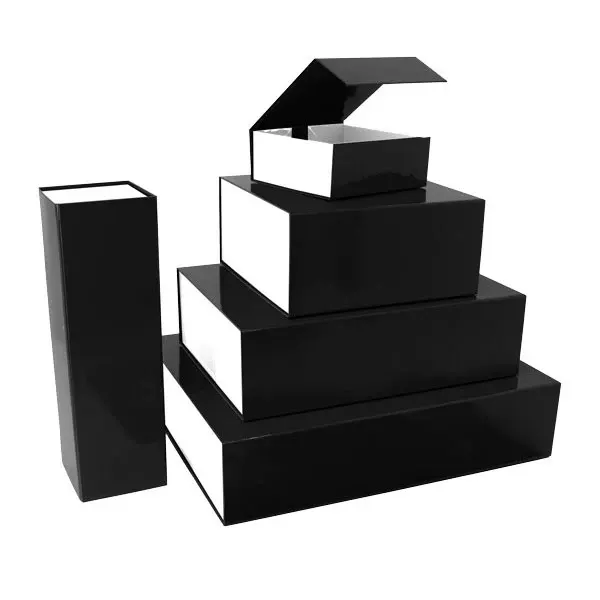 Magnet boxes 23x23x11cm Black/White (25 pcs)