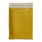 Plastic Mailing Bags 25x35+8cm ochre yellow (250 pcs)