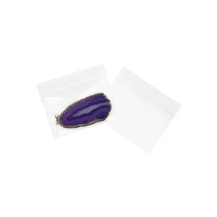 Grip Seal Bags 7.5x5cm Crystal Clear PP 50 micron