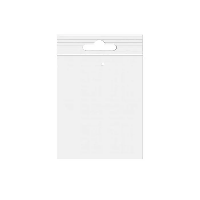Grip Seal Bags with Euroslot and Vent-hole 15x23cm Crystal Clear PP 50 micron
